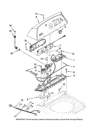 Control panel parts