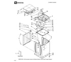 Maytag MTW6500TQ0 top and cabinet parts diagram
