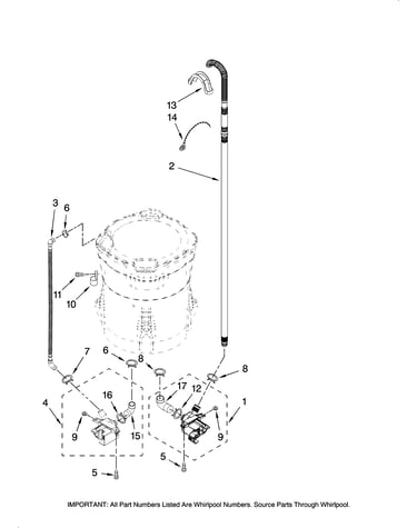 Pump parts, optional parts (not included)
