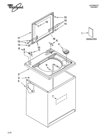 Top and cabinet parts