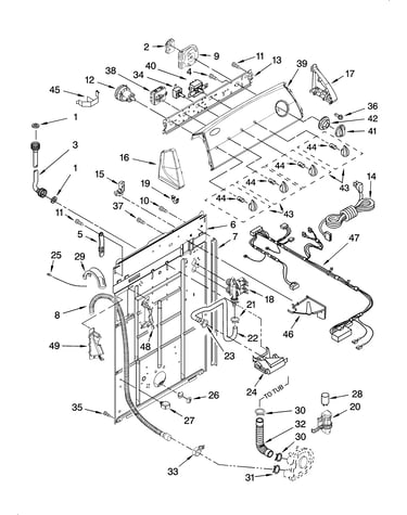 Controls and rear panel parts
