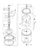 Agitator, basket and tub parts