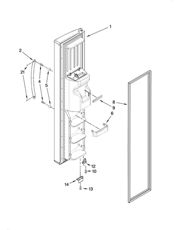 Freezer door parts