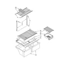 Whirlpool 8ET1WTKXKT06 shelf parts, optional parts (not included) diagram