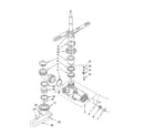 Crosley CUD4000TQ0 pump and spray arm parts diagram