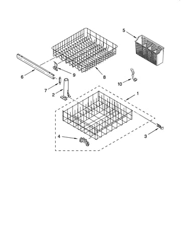 Dishrack parts, optional parts (not included)
