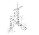 Crosley CUD4000TU0 pump and spray arm parts diagram