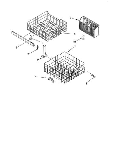 Dishrack parts, optional parts