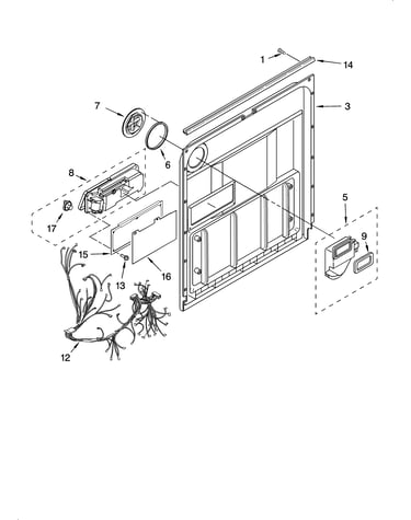 Door and latch parts