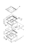 Refrigerator shelf parts