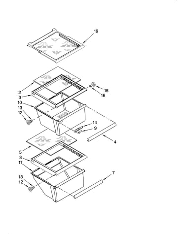 Refrigerator shelf parts