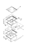 Refrigerator shelf parts
