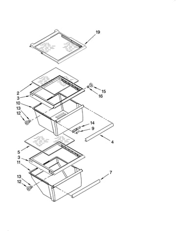 Refrigerator shelf parts