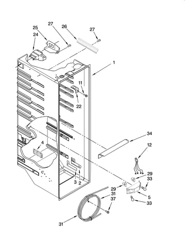 Refrigerator liner parts