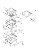 Refrigerator shelf parts