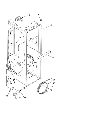 Refrigerator liner parts