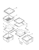 Refrigerator shelf parts