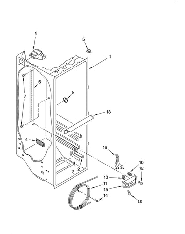 Refrigerator liner parts