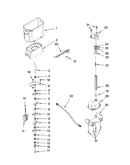 Motor and ice container parts