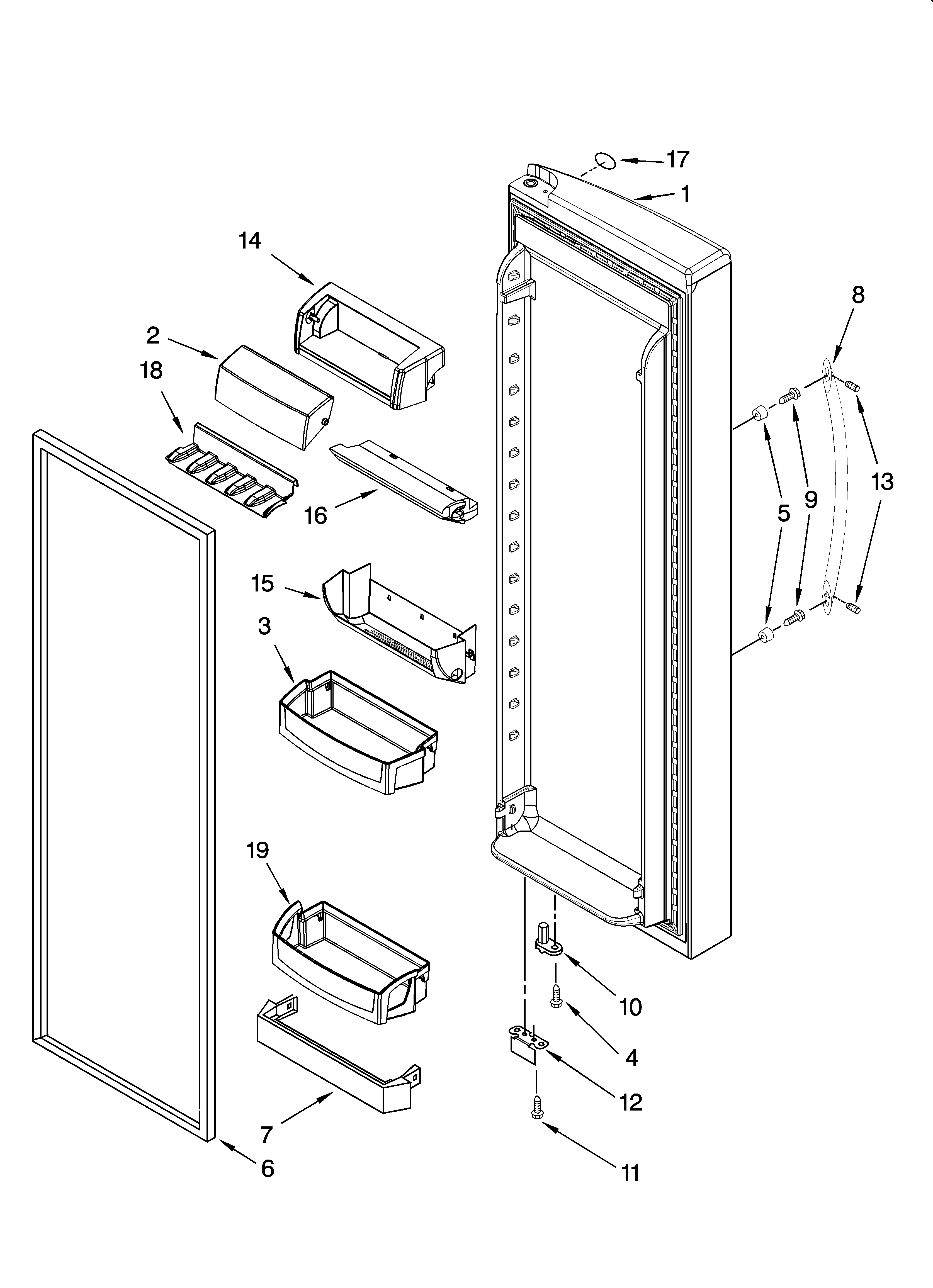 REFRIGERATOR DOOR PARTS