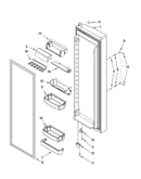 Refrigerator door parts