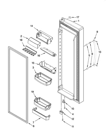 Refrigerator door parts