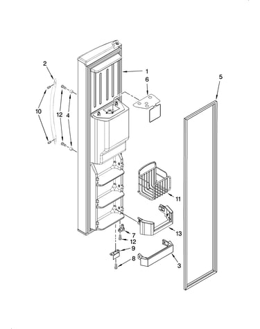Freezer door parts