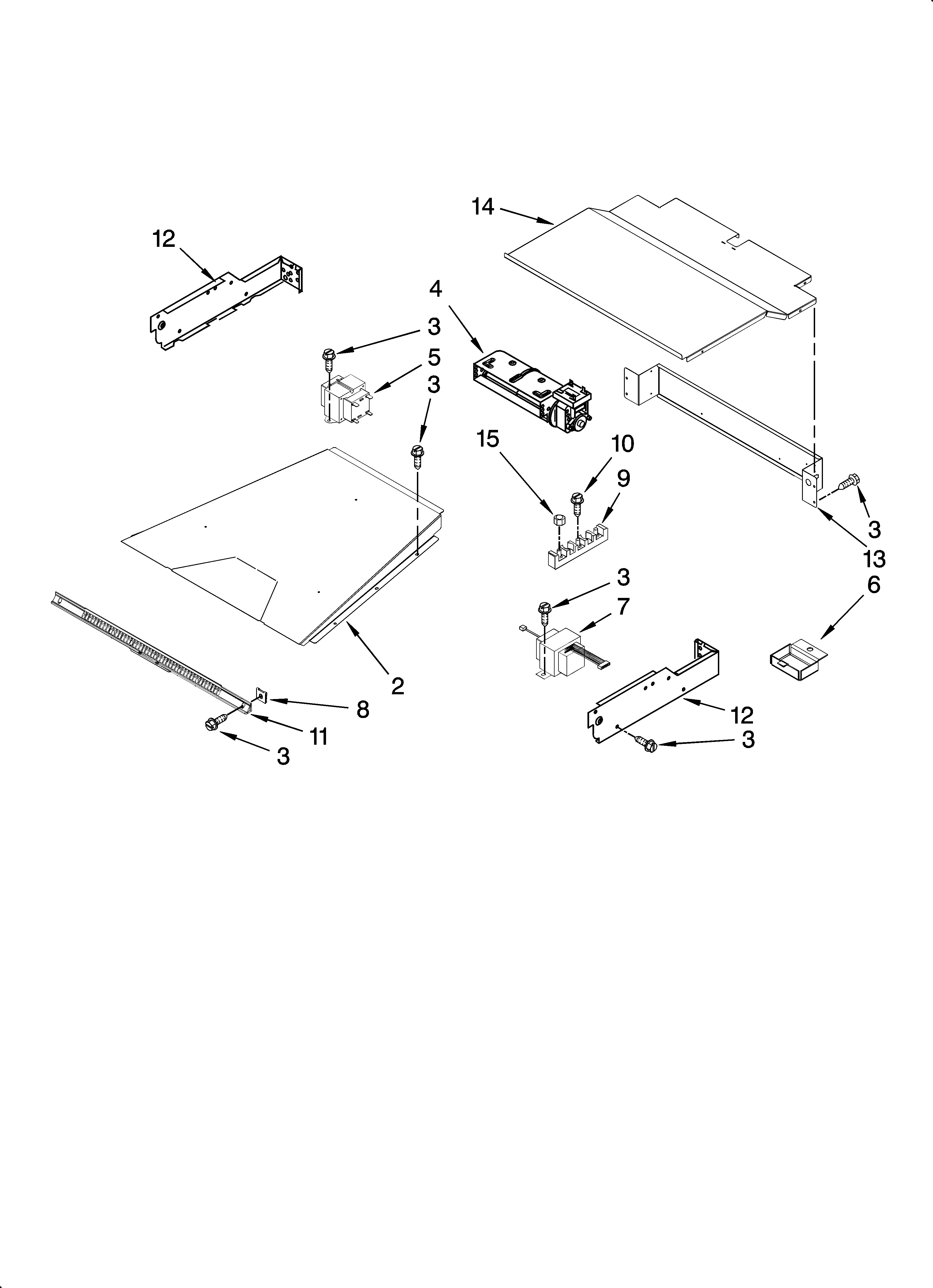 Top venting parts, optional parts (not included)