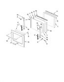 Oven door parts