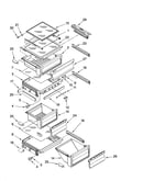 Refrigerator shelf parts