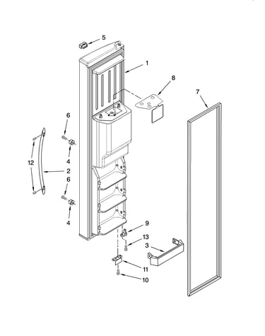 Freezer door parts