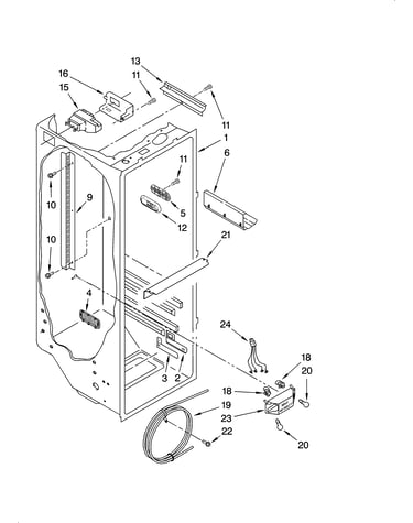 Refrigerator liner parts