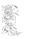 Refrigerator shelf parts