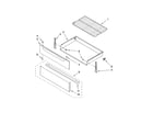 Whirlpool RF265LXTB0 drawer & broiler parts diagram
