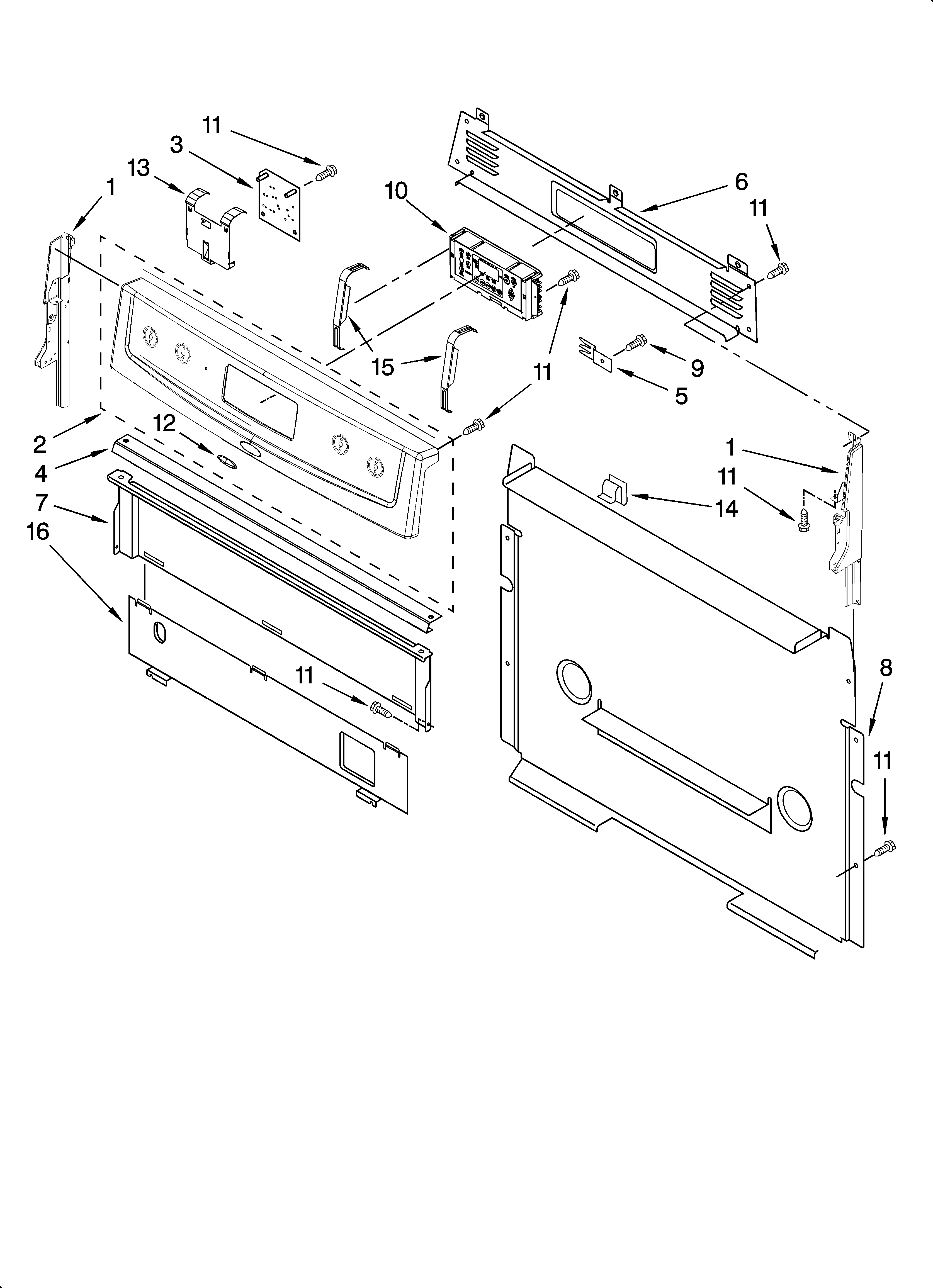 Control panel parts