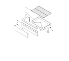 Whirlpool SF362LXTB0 drawer & broiler parts, optional parts diagram