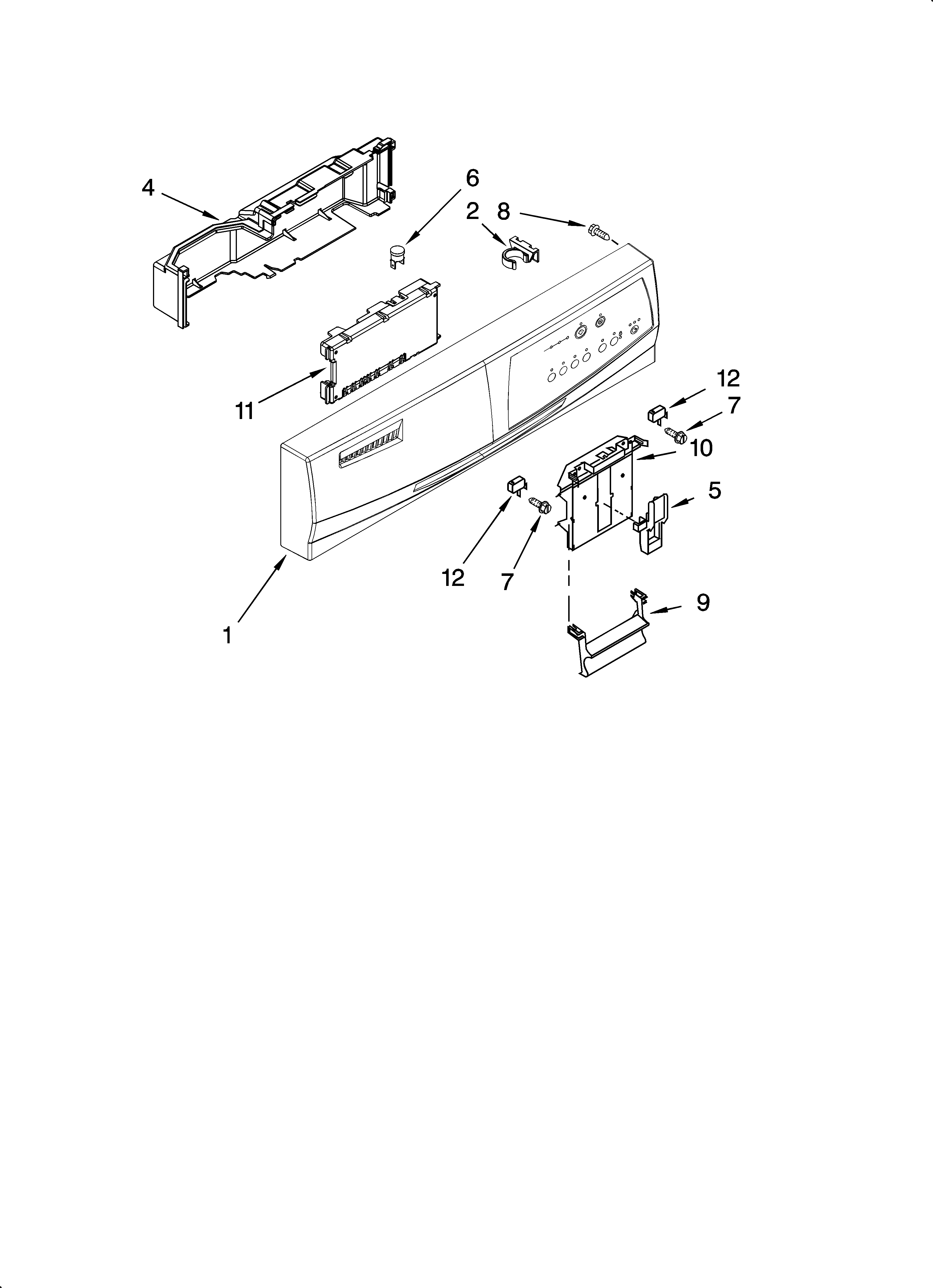 Control panel parts