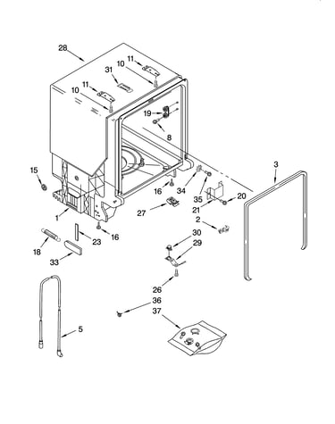 Tub and frame parts