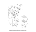 Maytag MSD2258KGB00 freezer liner parts diagram