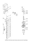 Motor and ice container parts