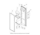 Maytag MSD2258KGB00 refrigerator door parts diagram