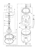 Agitator, basket and tub parts