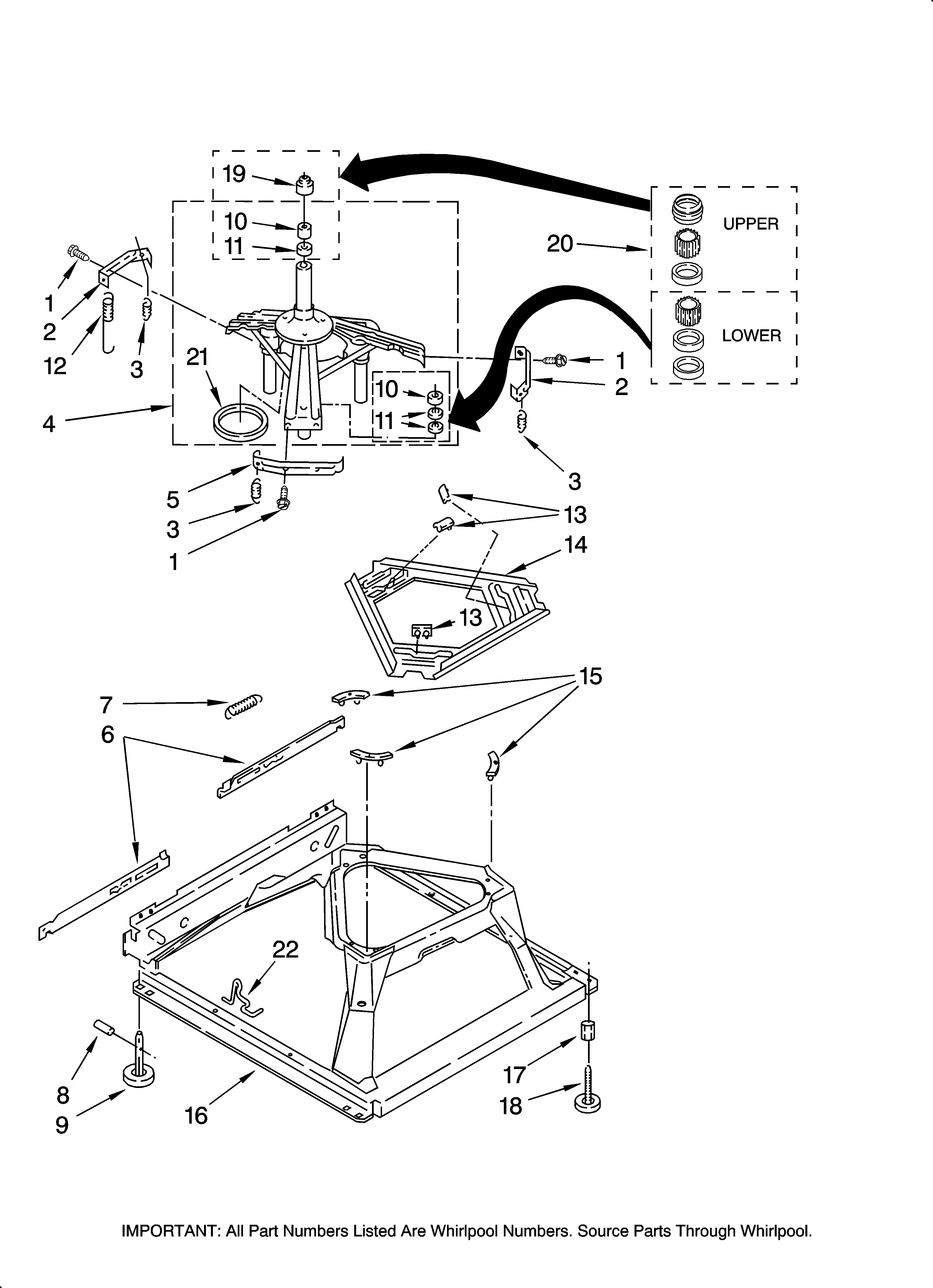 Machine base parts