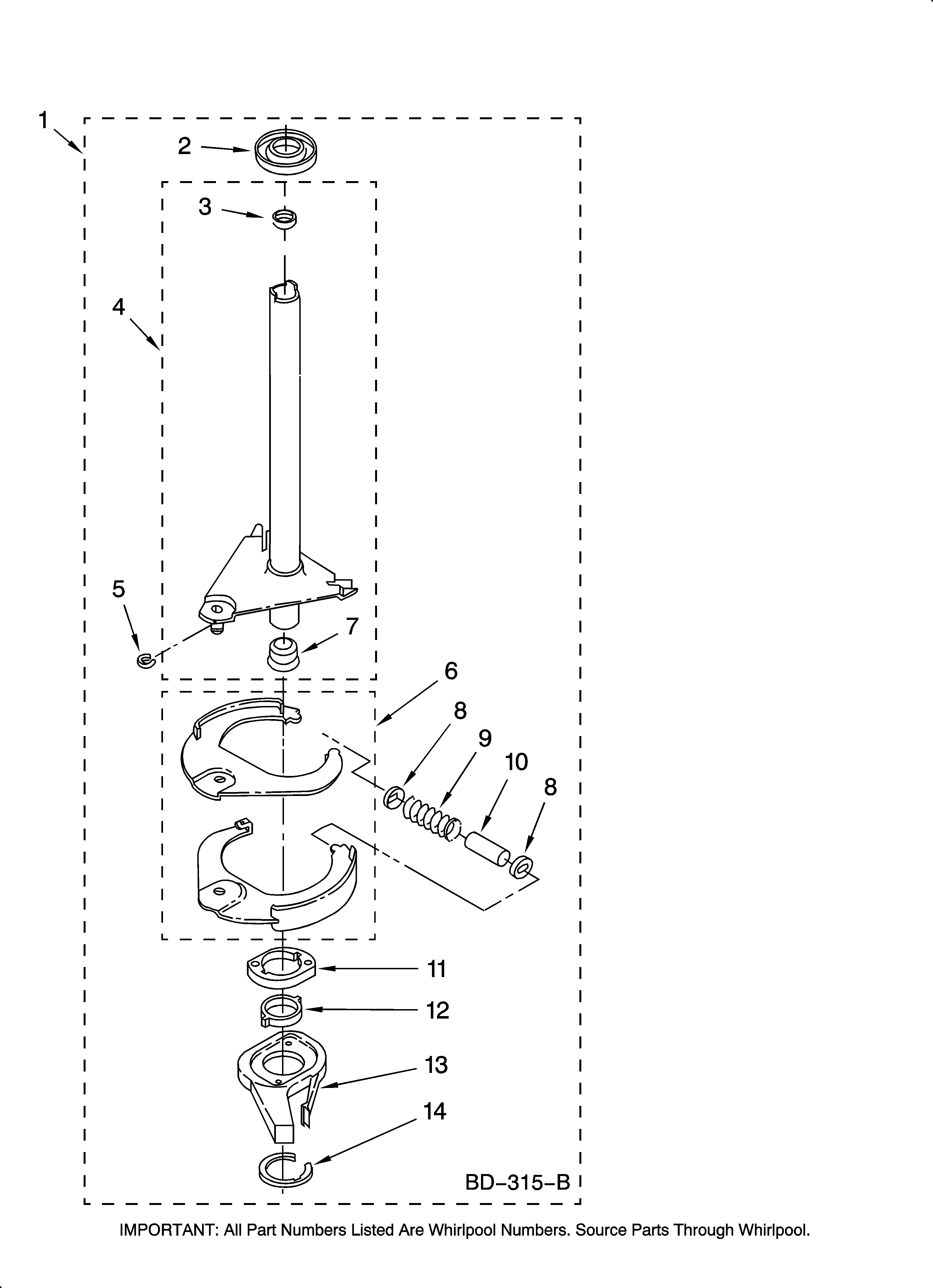 Brake and drive tube parts