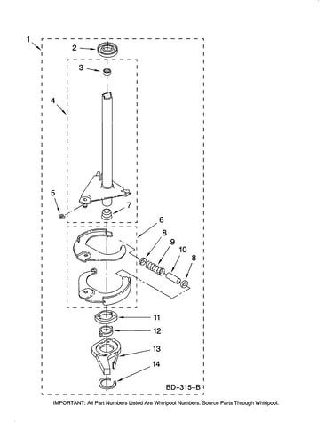 Brake and drive tube parts