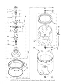 Agitator, basket and tub parts