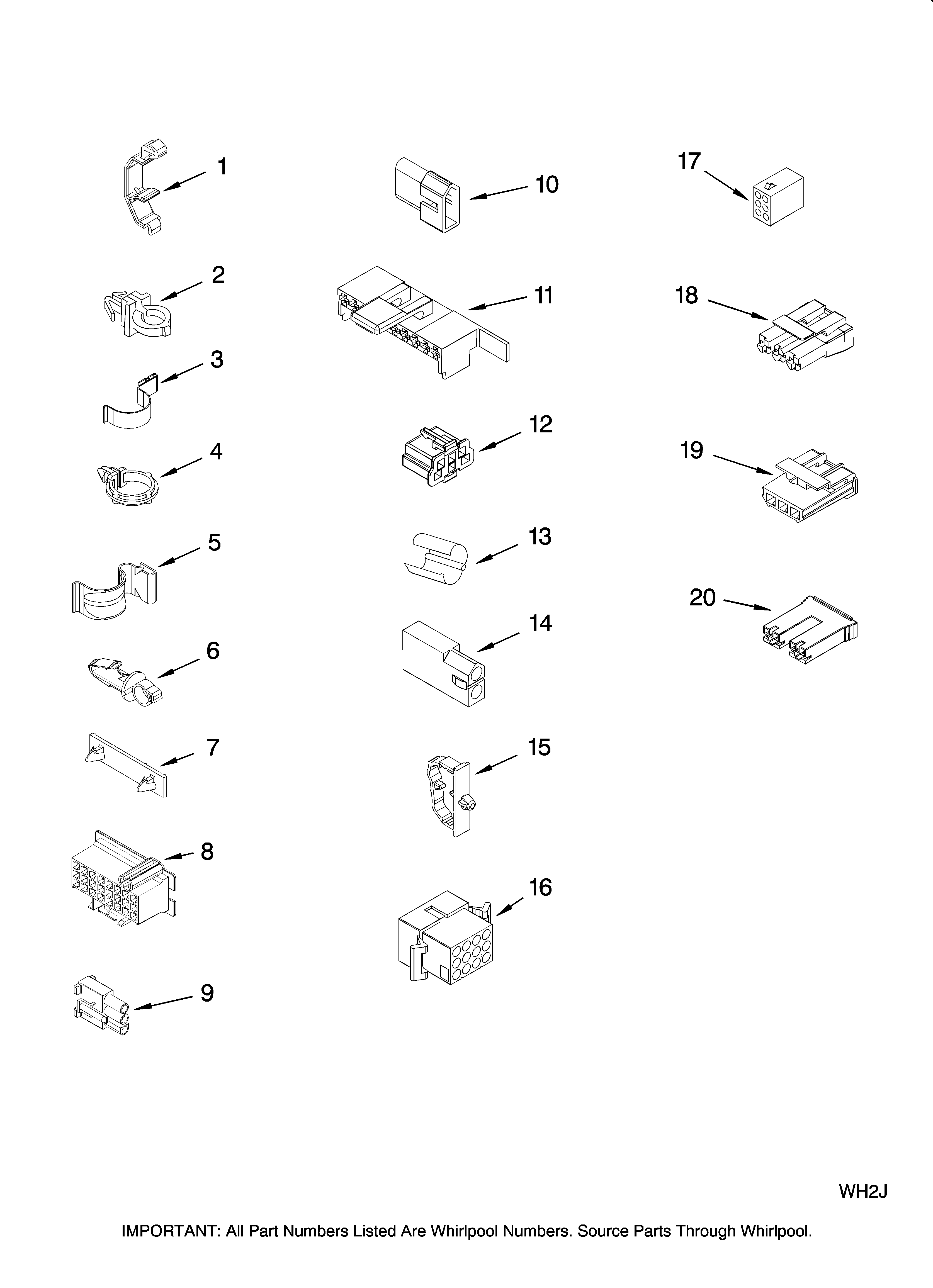 Wiring harness parts