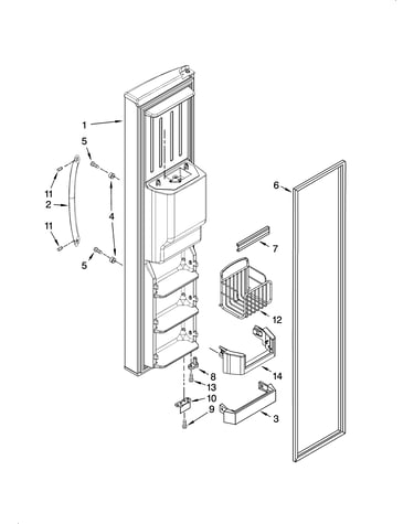 Freezer door parts