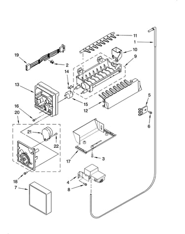 Icemaker parts, optional parts (not included)
