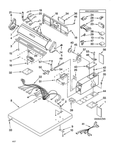 Top and console parts